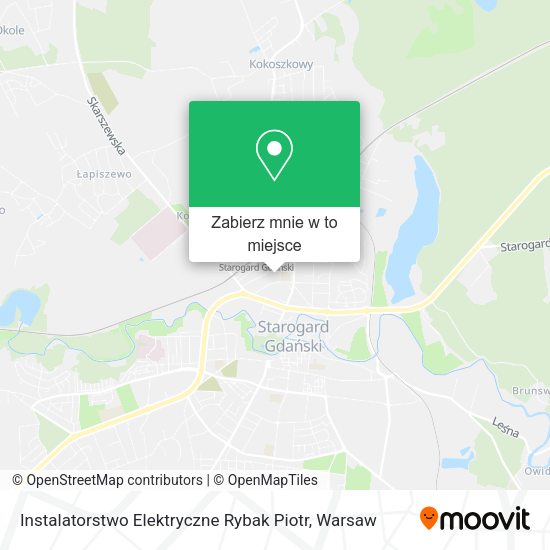 Mapa Instalatorstwo Elektryczne Rybak Piotr