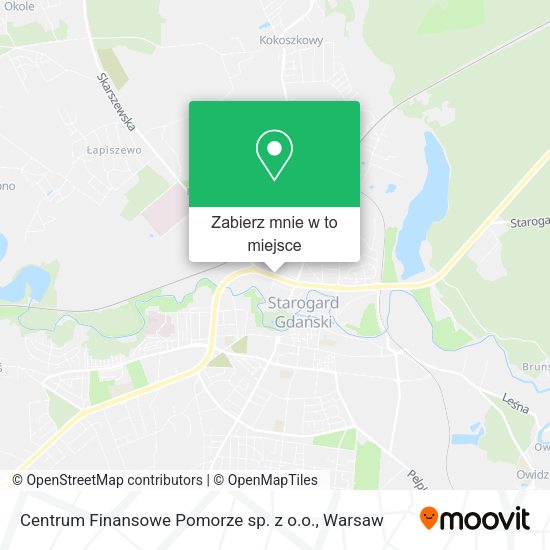 Mapa Centrum Finansowe Pomorze sp. z o.o.