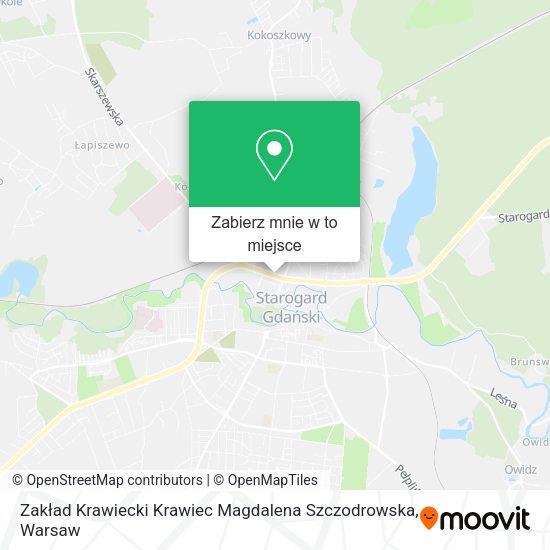 Mapa Zakład Krawiecki Krawiec Magdalena Szczodrowska