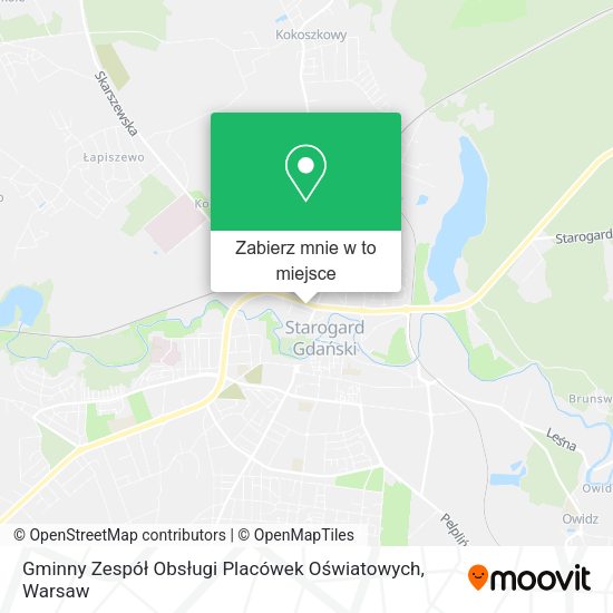 Mapa Gminny Zespół Obsługi Placówek Oświatowych