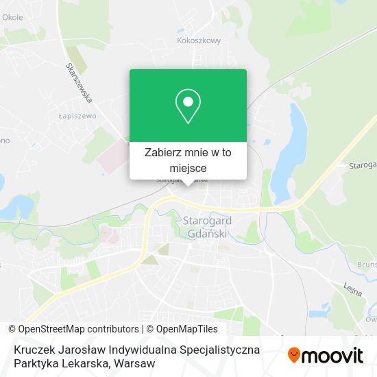 Mapa Kruczek Jarosław Indywidualna Specjalistyczna Parktyka Lekarska