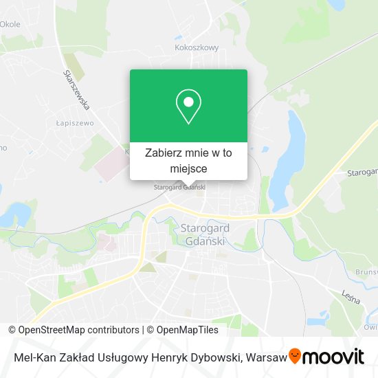 Mapa Mel-Kan Zakład Usługowy Henryk Dybowski