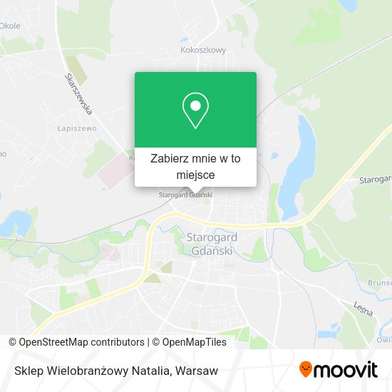 Mapa Sklep Wielobranżowy Natalia