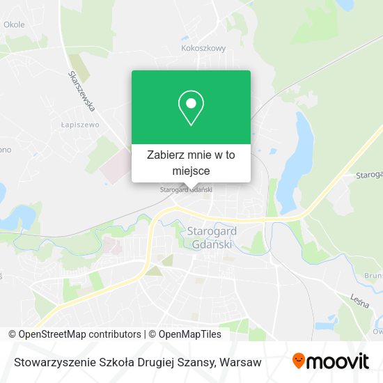 Mapa Stowarzyszenie Szkoła Drugiej Szansy