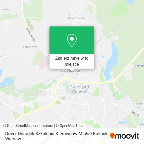 Mapa Driver Ośrodek Szkolenia Kierowców Michał Koliński