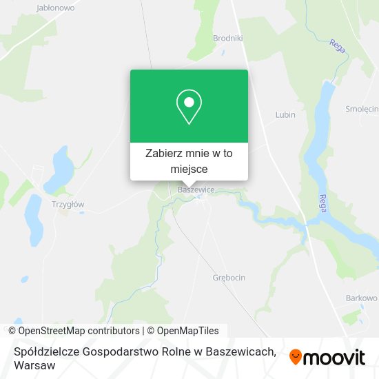 Mapa Spółdzielcze Gospodarstwo Rolne w Baszewicach