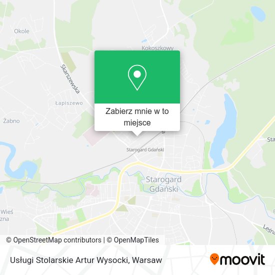 Mapa Usługi Stolarskie Artur Wysocki