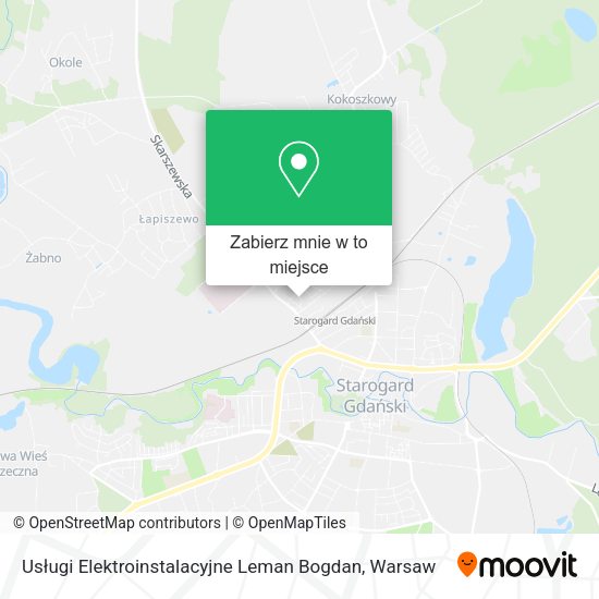 Mapa Usługi Elektroinstalacyjne Leman Bogdan