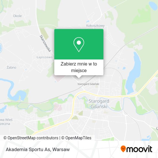 Mapa Akademia Sportu As