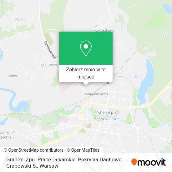 Mapa Grabex. Zpu. Prace Dekarskie, Pokrycia Dachowe. Grabowski S.