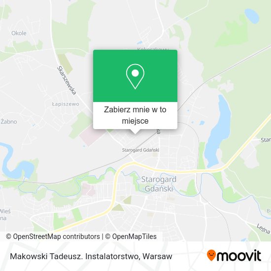 Mapa Makowski Tadeusz. Instalatorstwo