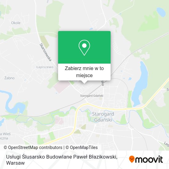 Mapa Usługi Ślusarsko Budowlane Paweł Błazikowski