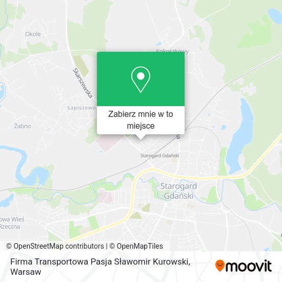 Mapa Firma Transportowa Pasja Sławomir Kurowski