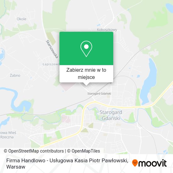 Mapa Firma Handlowo - Usługowa Kasia Piotr Pawłowski