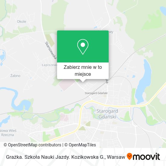 Mapa Grażka. Szkoła Nauki Jazdy. Kozikowska G.