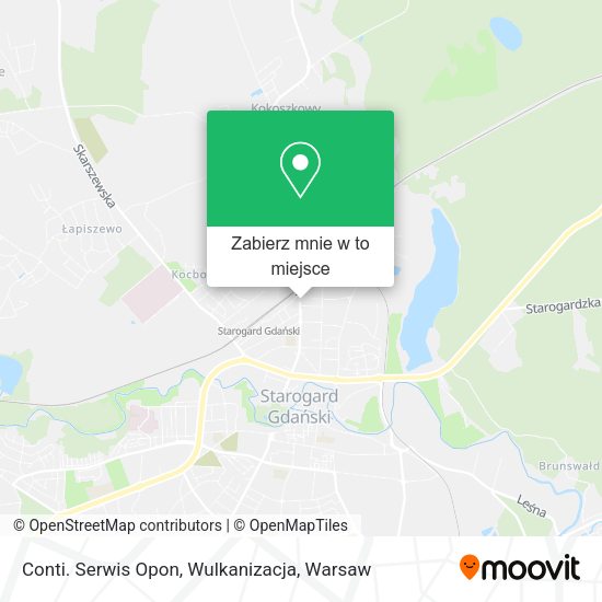 Mapa Conti. Serwis Opon, Wulkanizacja