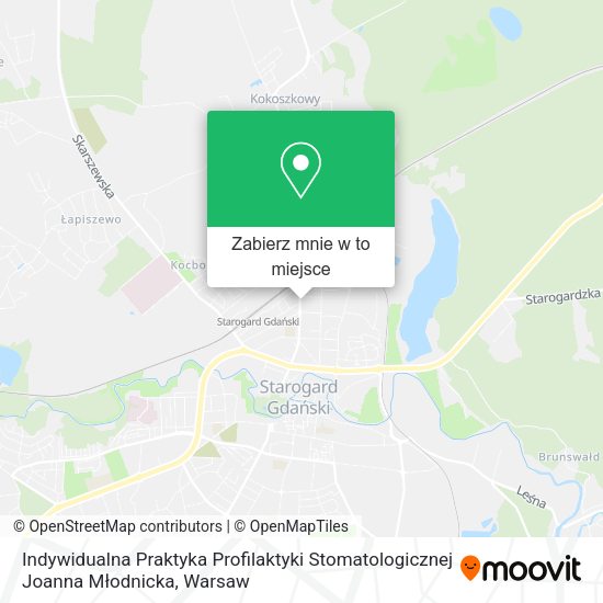 Mapa Indywidualna Praktyka Profilaktyki Stomatologicznej Joanna Młodnicka