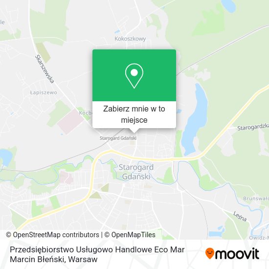 Mapa Przedsiębiorstwo Usługowo Handlowe Eco Mar Marcin Błeński