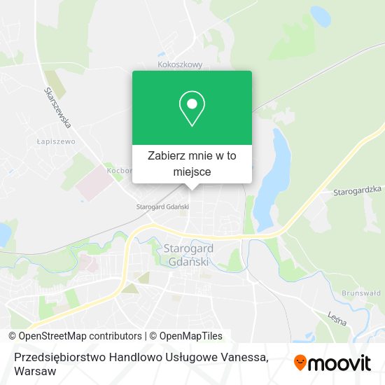 Mapa Przedsiębiorstwo Handlowo Usługowe Vanessa