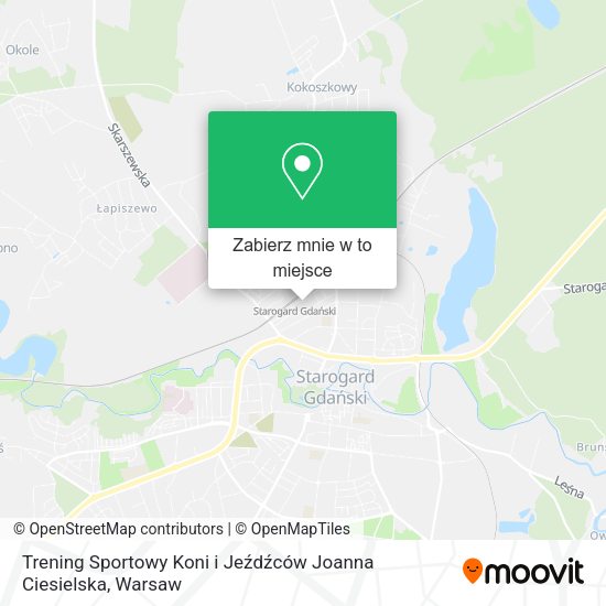 Mapa Trening Sportowy Koni i Jeźdźców Joanna Ciesielska