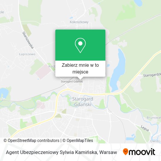 Mapa Agent Ubezpieczeniowy Sylwia Kamińska