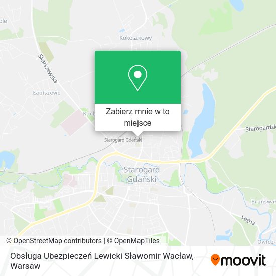 Mapa Obsługa Ubezpieczeń Lewicki Sławomir Wacław