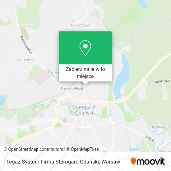 Mapa Tegaz-System Firma Starogard Gdański