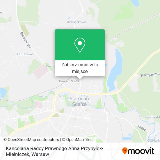 Mapa Kancelaria Radcy Prawnego Anna Przybyłek-Mielniczek