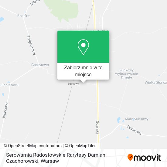 Mapa Serowarnia Radostowskie Rarytasy Damian Czachorowski