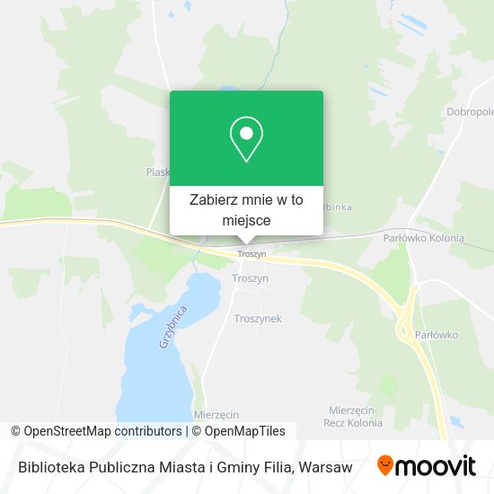 Mapa Biblioteka Publiczna Miasta i Gminy Filia