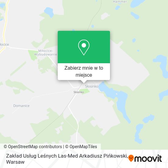 Mapa Zakład Usług Leśnych Las-Med Arkadiusz Pińkowski