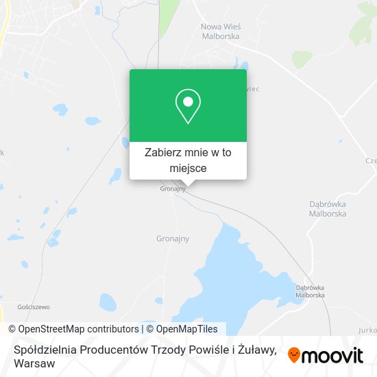 Mapa Spółdzielnia Producentów Trzody Powiśle i Żuławy