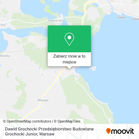 Mapa Dawid Grochocki Przedsiębiorstwo Budowlane Grochocki Junior