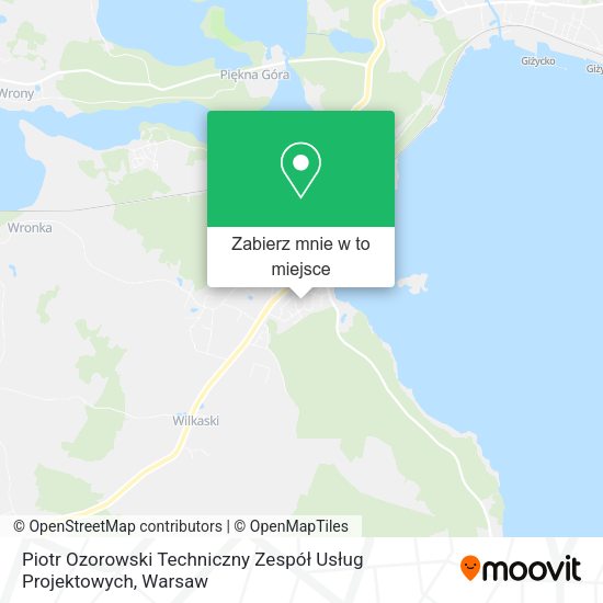 Mapa Piotr Ozorowski Techniczny Zespół Usług Projektowych