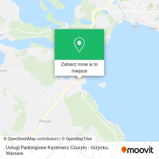 Mapa Usługi Parkingowe Kazimierz Czuryło - Gizycko