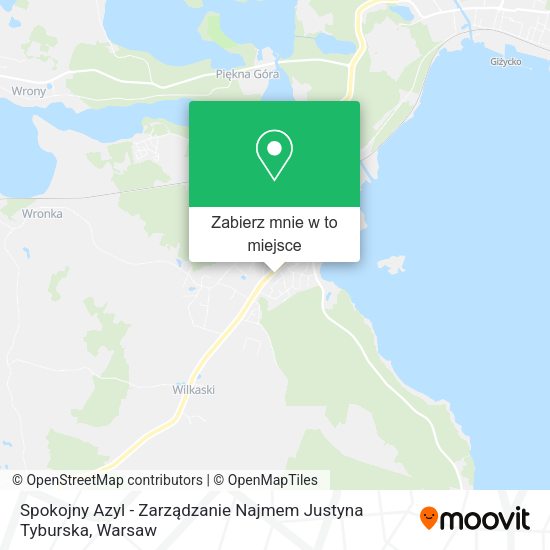 Mapa Spokojny Azyl - Zarządzanie Najmem Justyna Tyburska