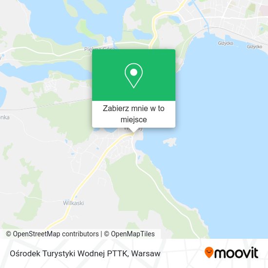 Mapa Ośrodek Turystyki Wodnej PTTK