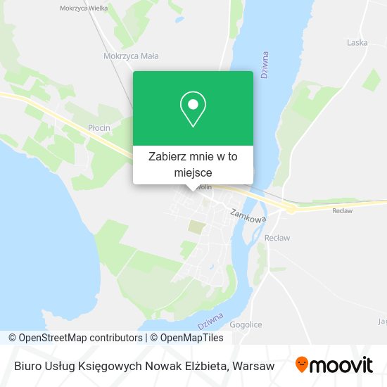 Mapa Biuro Usług Księgowych Nowak Elżbieta