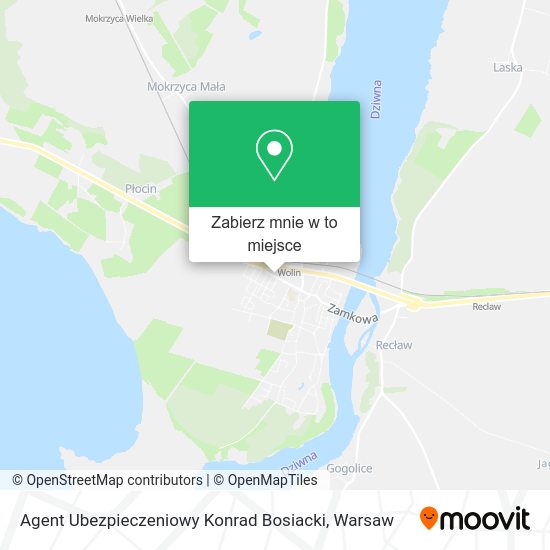 Mapa Agent Ubezpieczeniowy Konrad Bosiacki