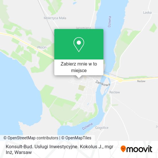 Mapa Konsult-Bud. Usługi Inwestycyjne. Kokolus J., mgr Inż