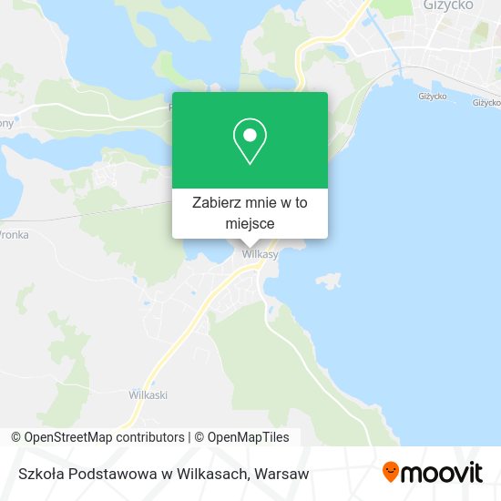 Mapa Szkoła Podstawowa w Wilkasach