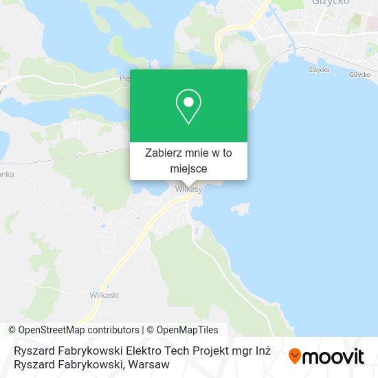 Mapa Ryszard Fabrykowski Elektro Tech Projekt mgr Inż Ryszard Fabrykowski