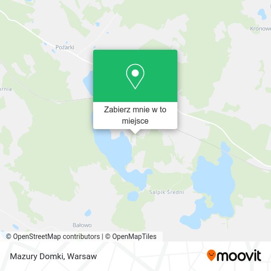 Mapa Mazury Domki