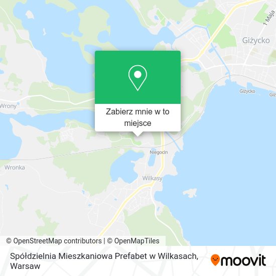 Mapa Spółdzielnia Mieszkaniowa Prefabet w Wilkasach