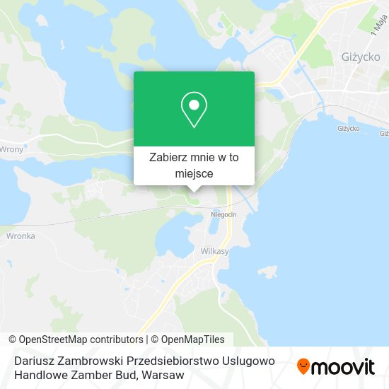 Mapa Dariusz Zambrowski Przedsiebiorstwo Uslugowo Handlowe Zamber Bud