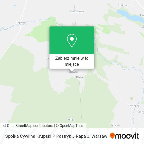 Mapa Spółka Cywilna Krupski P Pastryk J Rapa J