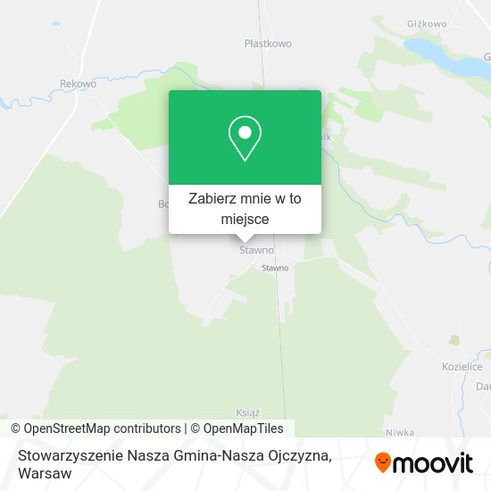 Mapa Stowarzyszenie Nasza Gmina-Nasza Ojczyzna