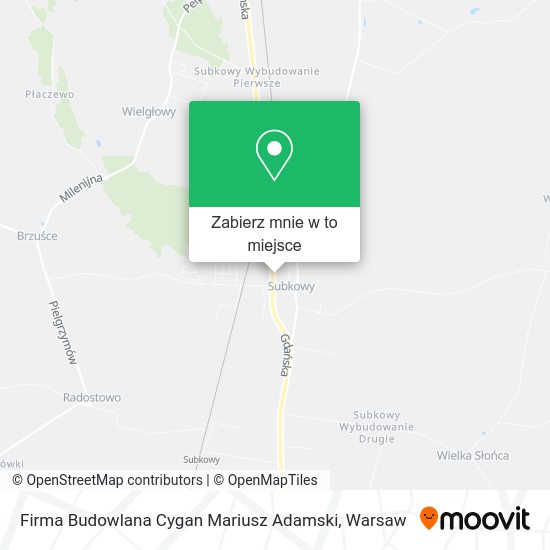 Mapa Firma Budowlana Cygan Mariusz Adamski