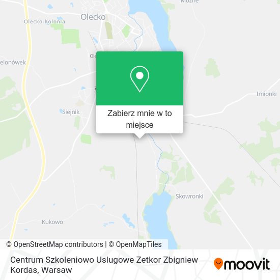 Mapa Centrum Szkoleniowo Uslugowe Zetkor Zbigniew Kordas