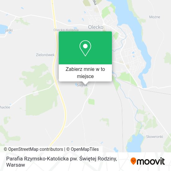 Mapa Parafia Rzymsko-Katolicka pw. Świętej Rodziny